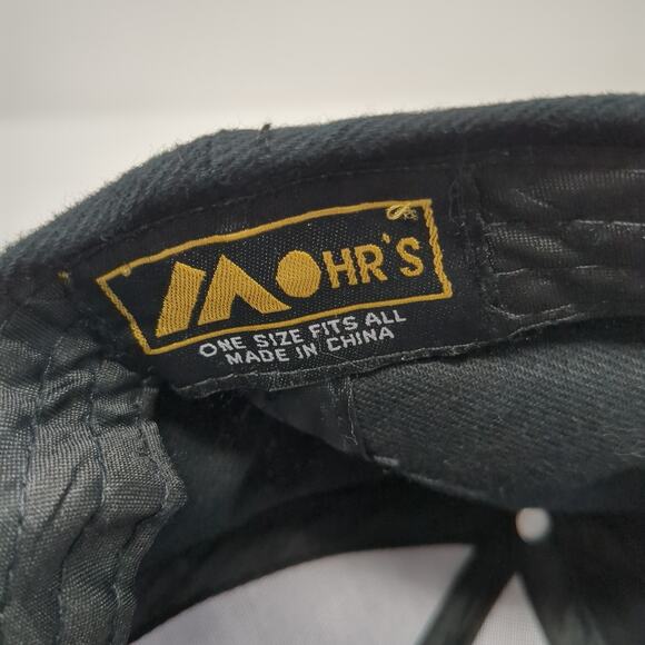 Hilex Slideback Baseball Cap Black One Size Adjustable Embroidered Mohr's - Picture 9 of 9